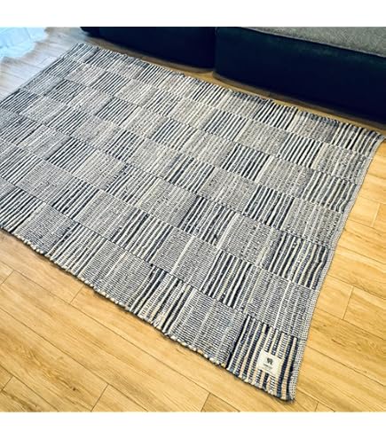 LOOMAGE INDIA ハンドメイド デニムラグマット ralitia Amazon | LOOMAGE INDIA ハンドメイド デニムラグマット 【Ss-009